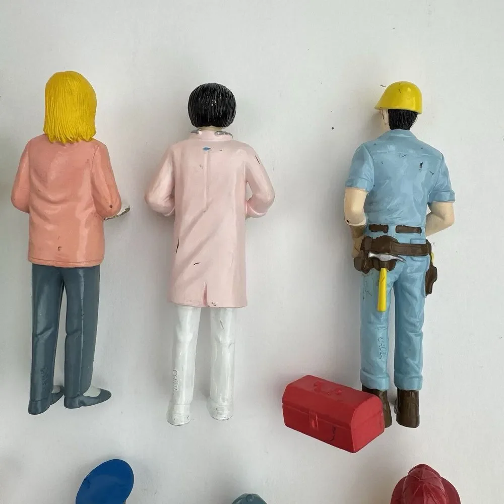 11 Vtg‎ Lakeshore Learning Career Figures Fireman Chef Doctor Teacher Police….